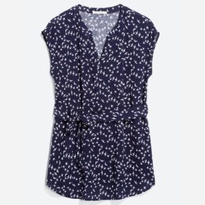 Maternity tie front top
